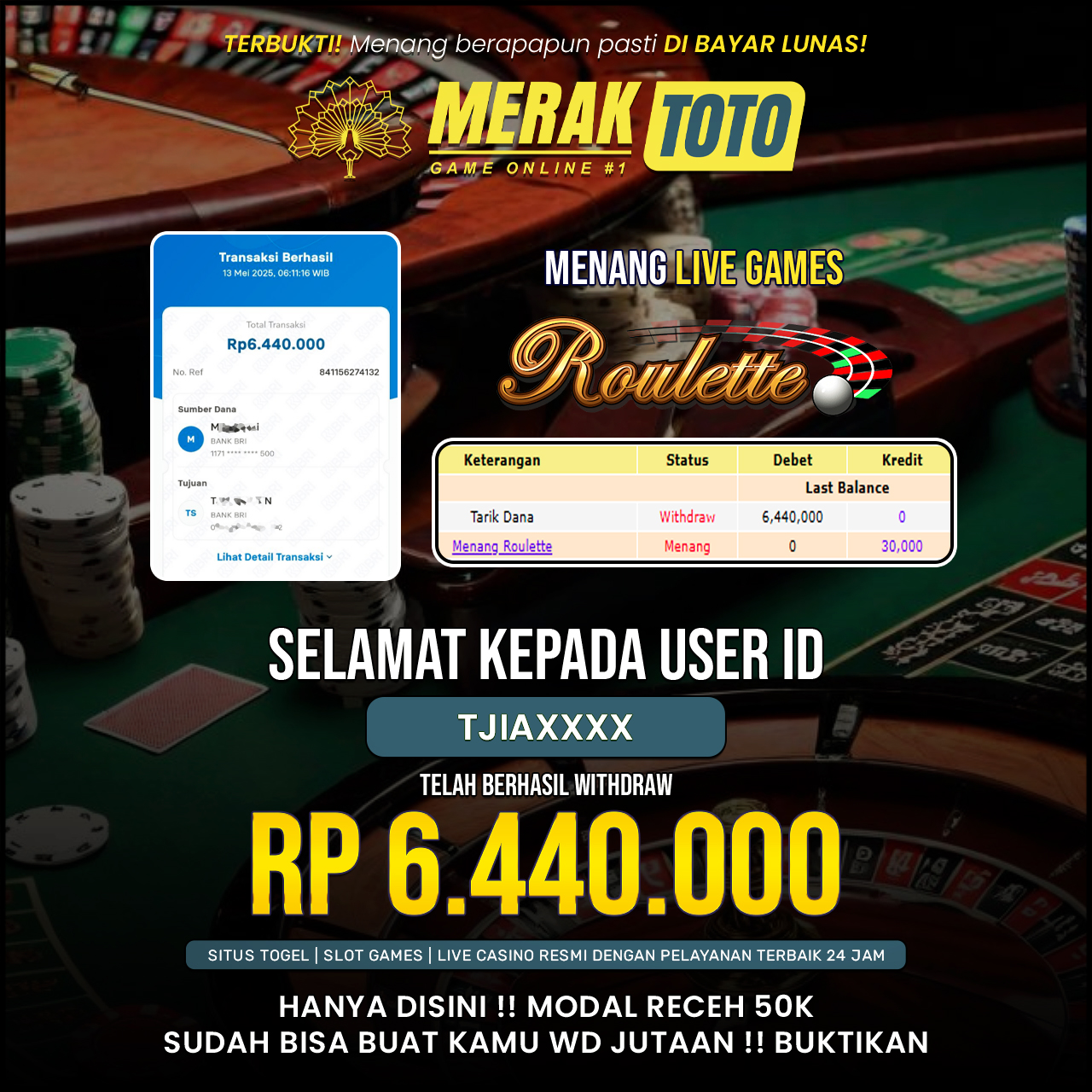 SELAMAT KEPADA PARA PEMENANG
