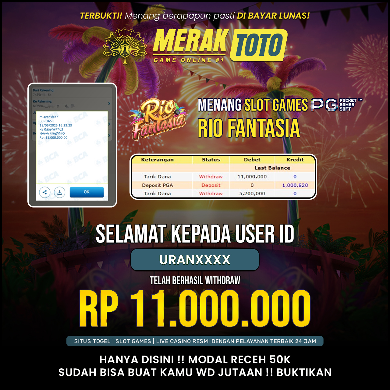 SELAMAT KEPADA PARA PEMENANG