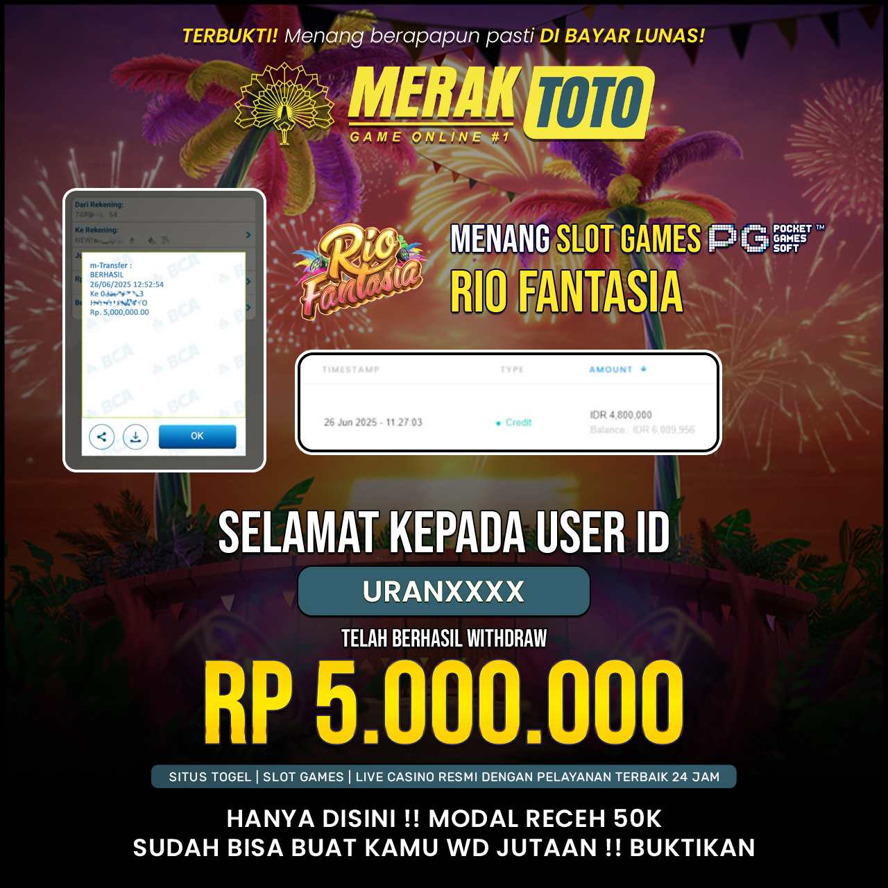 SELAMAT KEPADA PARA PEMENANG