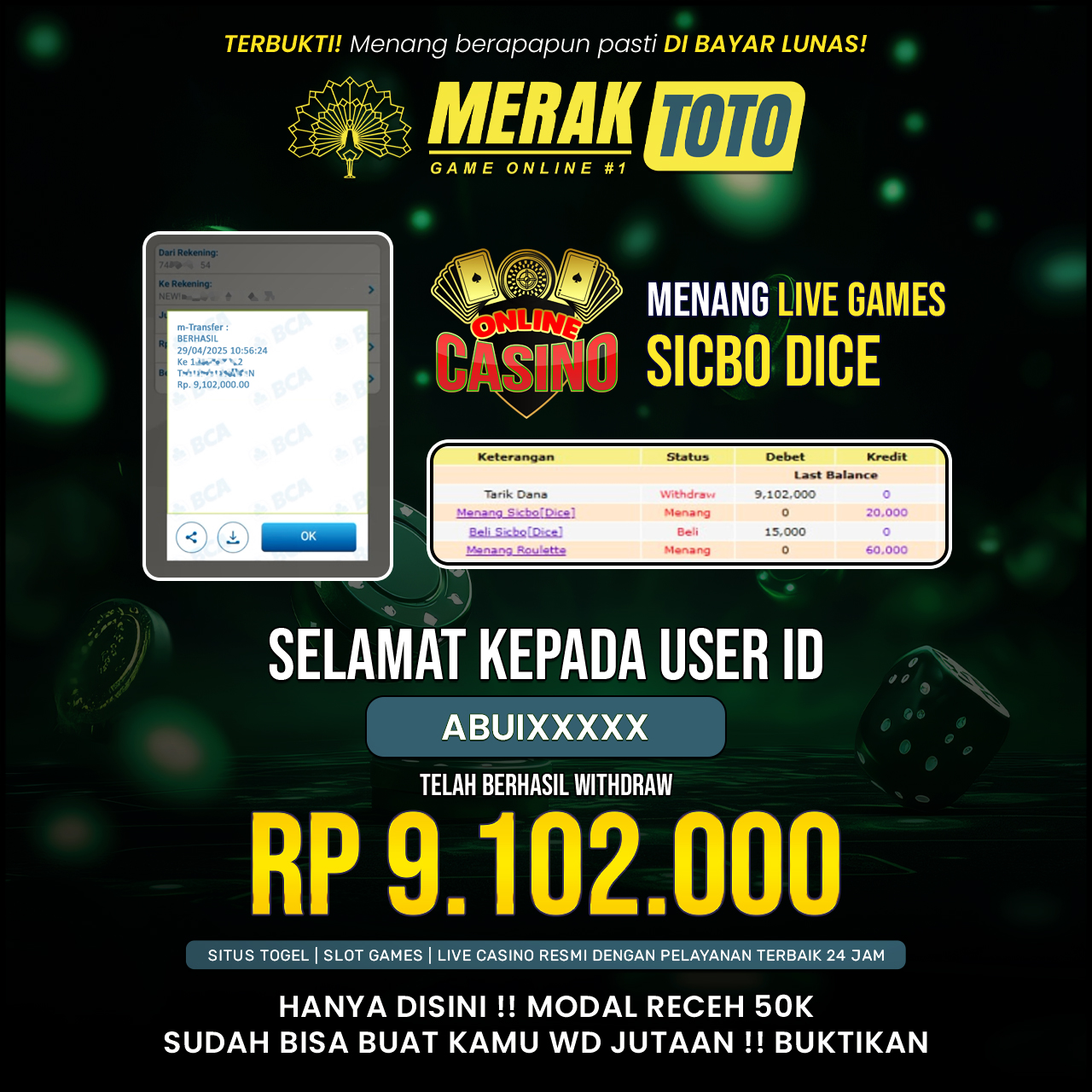 SELAMAT KEPADA PARA PEMENANG