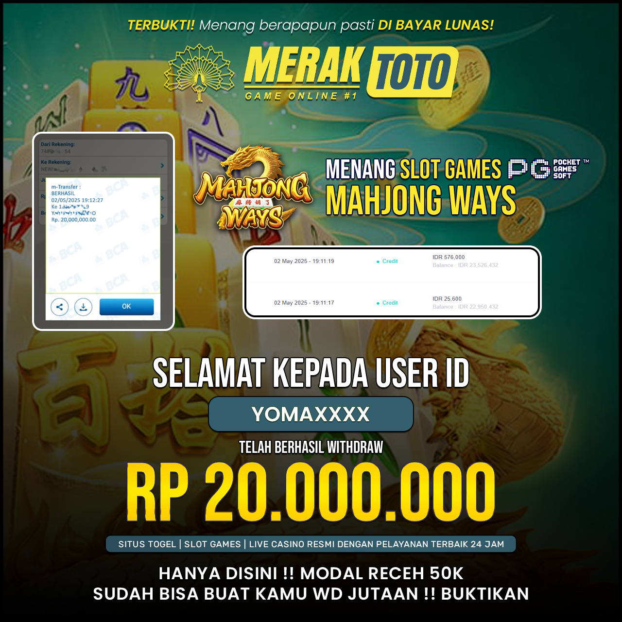SELAMAT KEPADA PARA PEMENANG