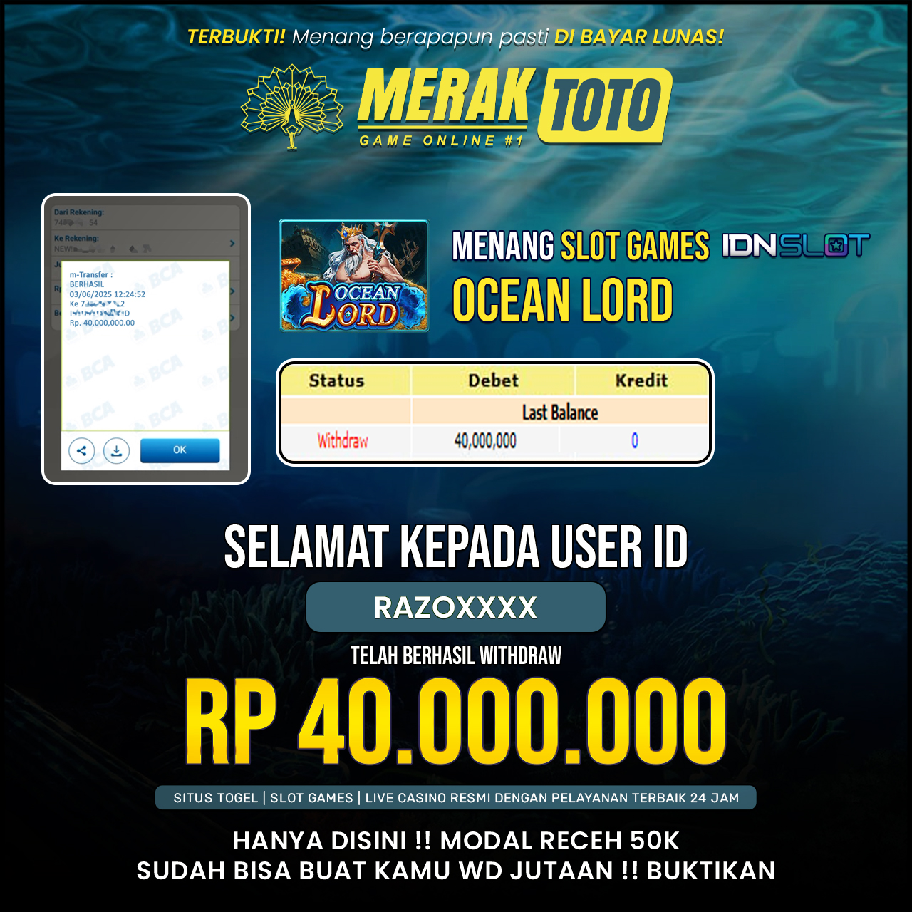 SELAMAT KEPADA PARA PEMENANG
