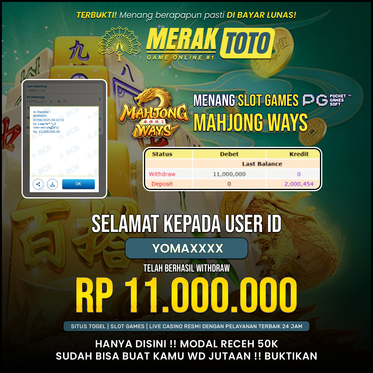 SELAMAT KEPADA PARA PEMENANG