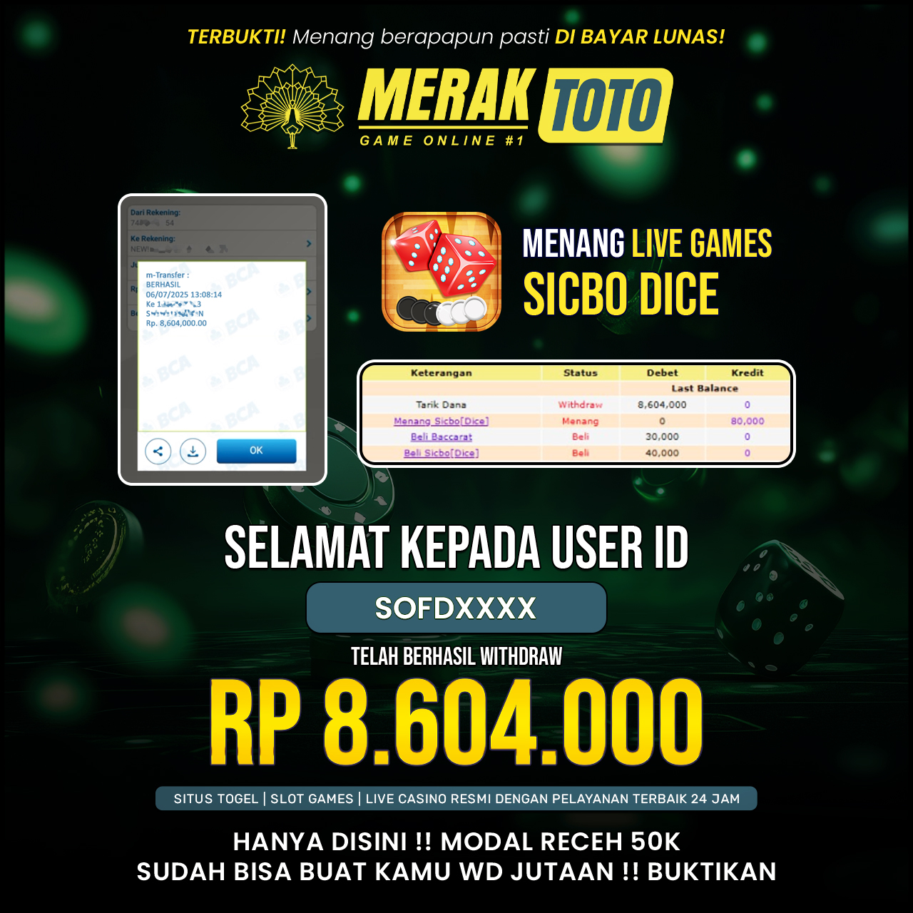 SELAMAT KEPADA PARA PEMENANG