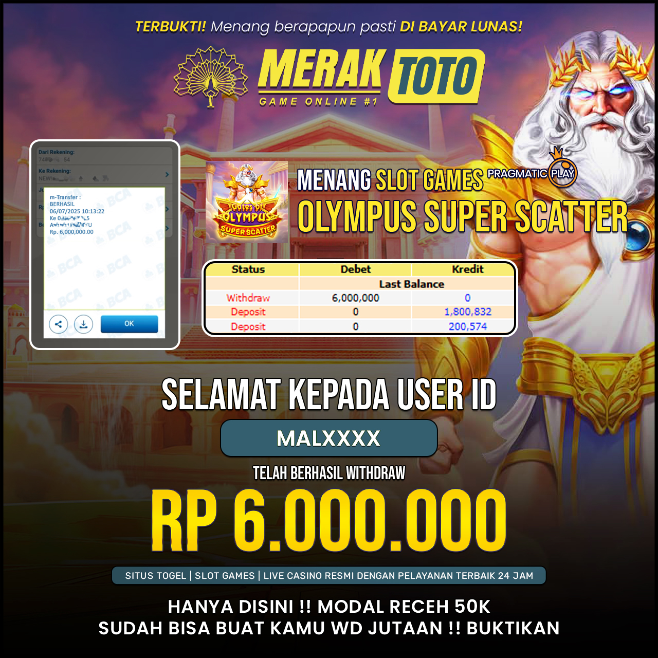 SELAMAT KEPADA PARA PEMENANG