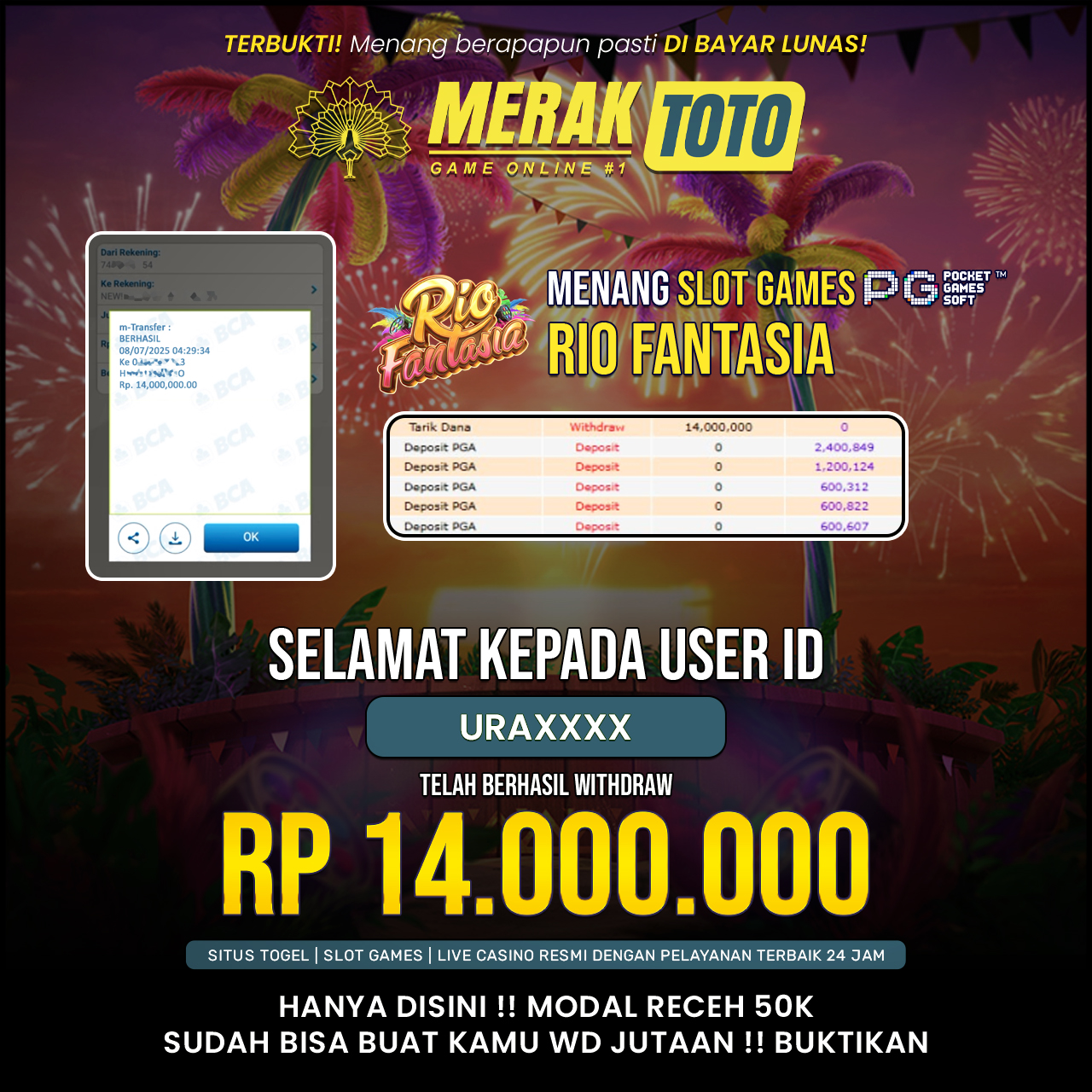 SELAMAT KEPADA PARA PEMENANG