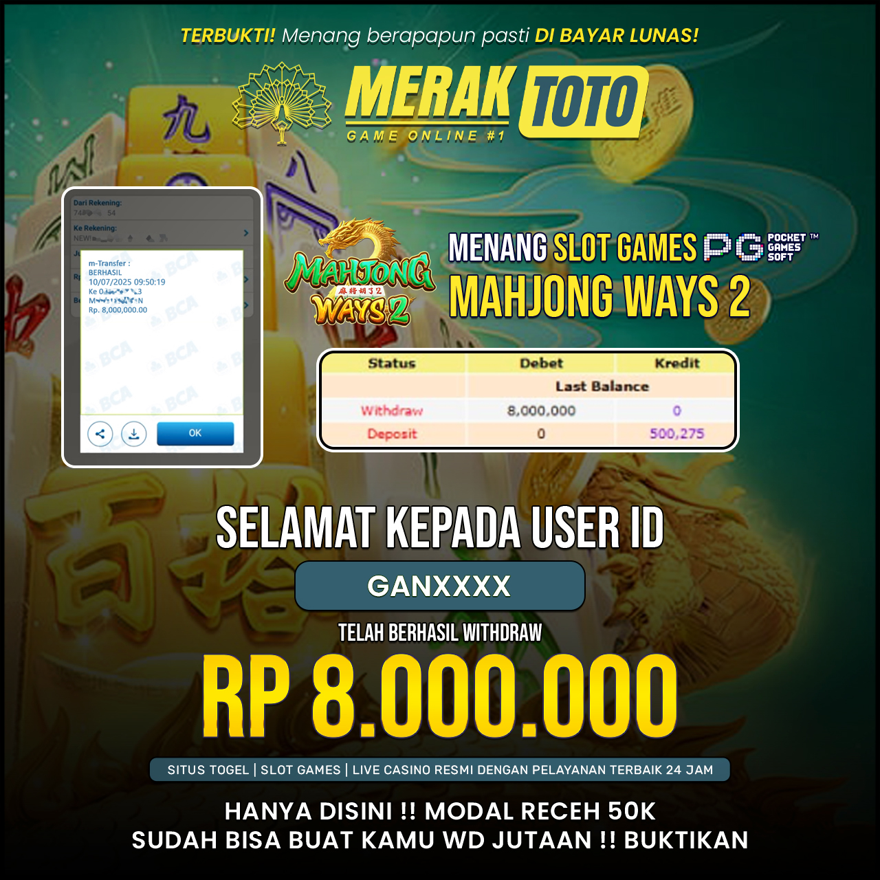 SELAMAT KEPADA PARA PEMENANG
