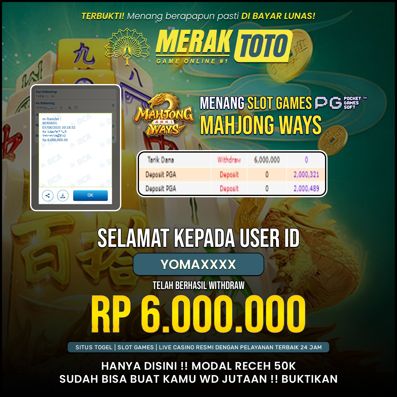 SELAMAT KEPADA PARA PEMENANG